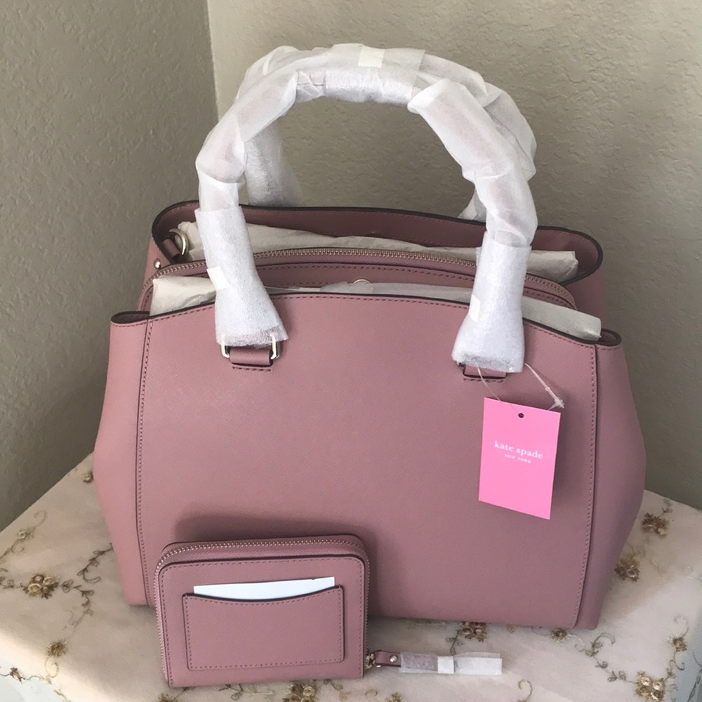 NWT Kate Spade dusty pink satchel bag - Picture 3 of 6
